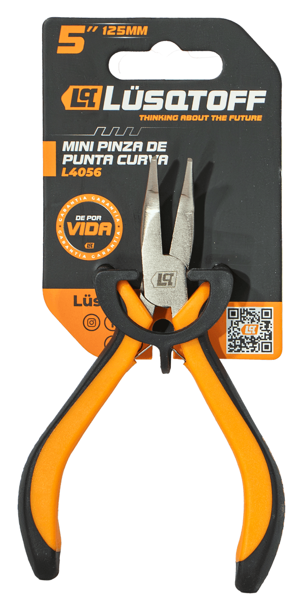 Mini Pinza De Punta Curva 5" (125mm) L4056 - Lüsqtoff