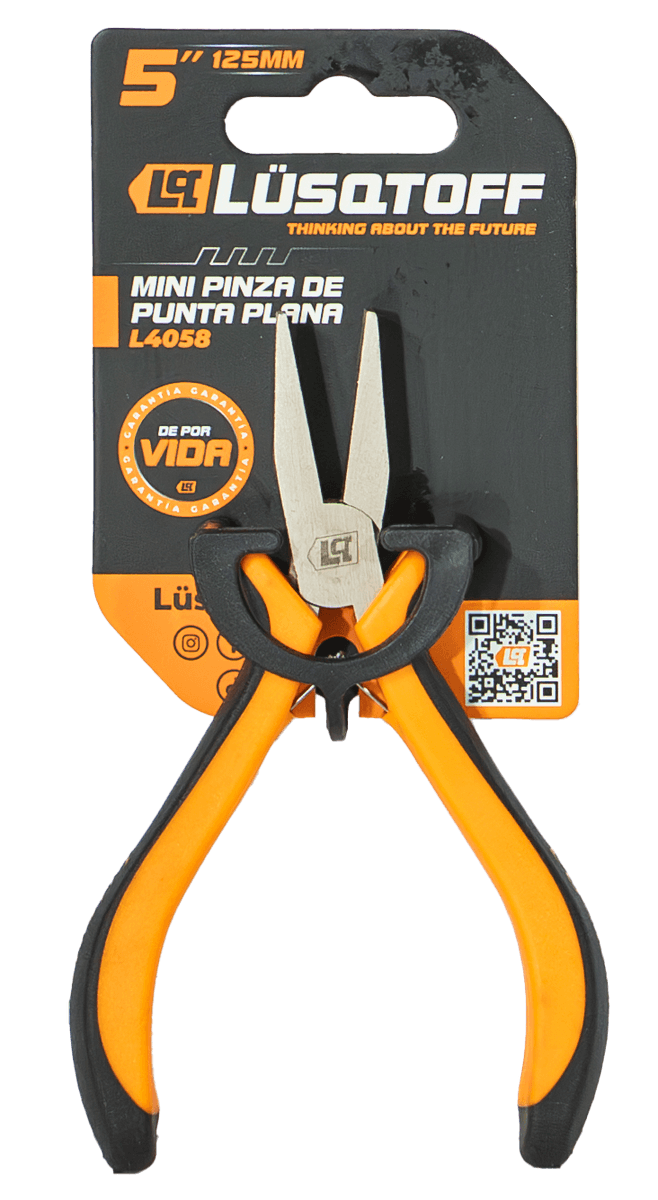Mini Pinza De Punta Plana 5" (125mm) L4058 - Lüsqtoff