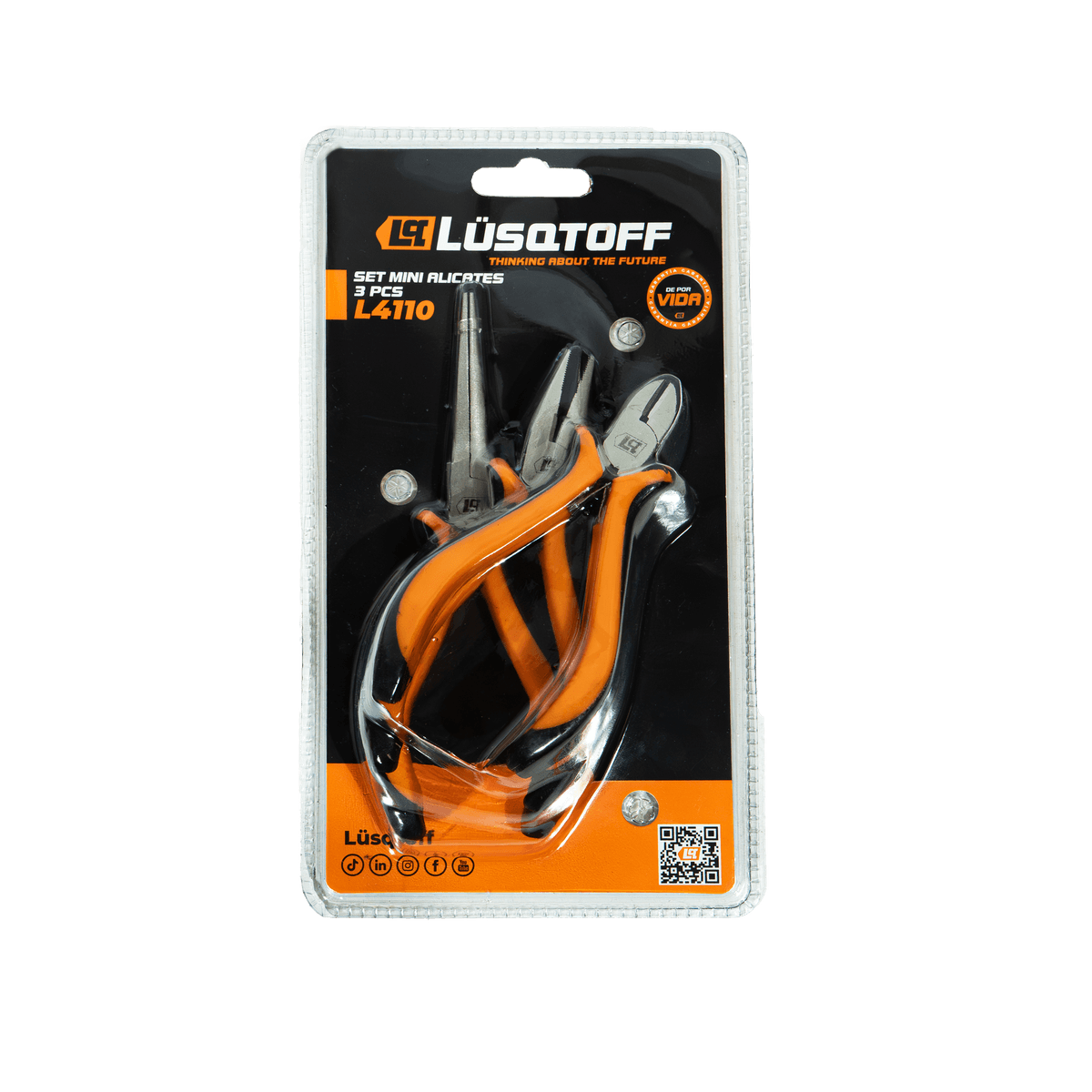 Set Mini Alicates 3 Piezas L4110 - Lüsqtoff