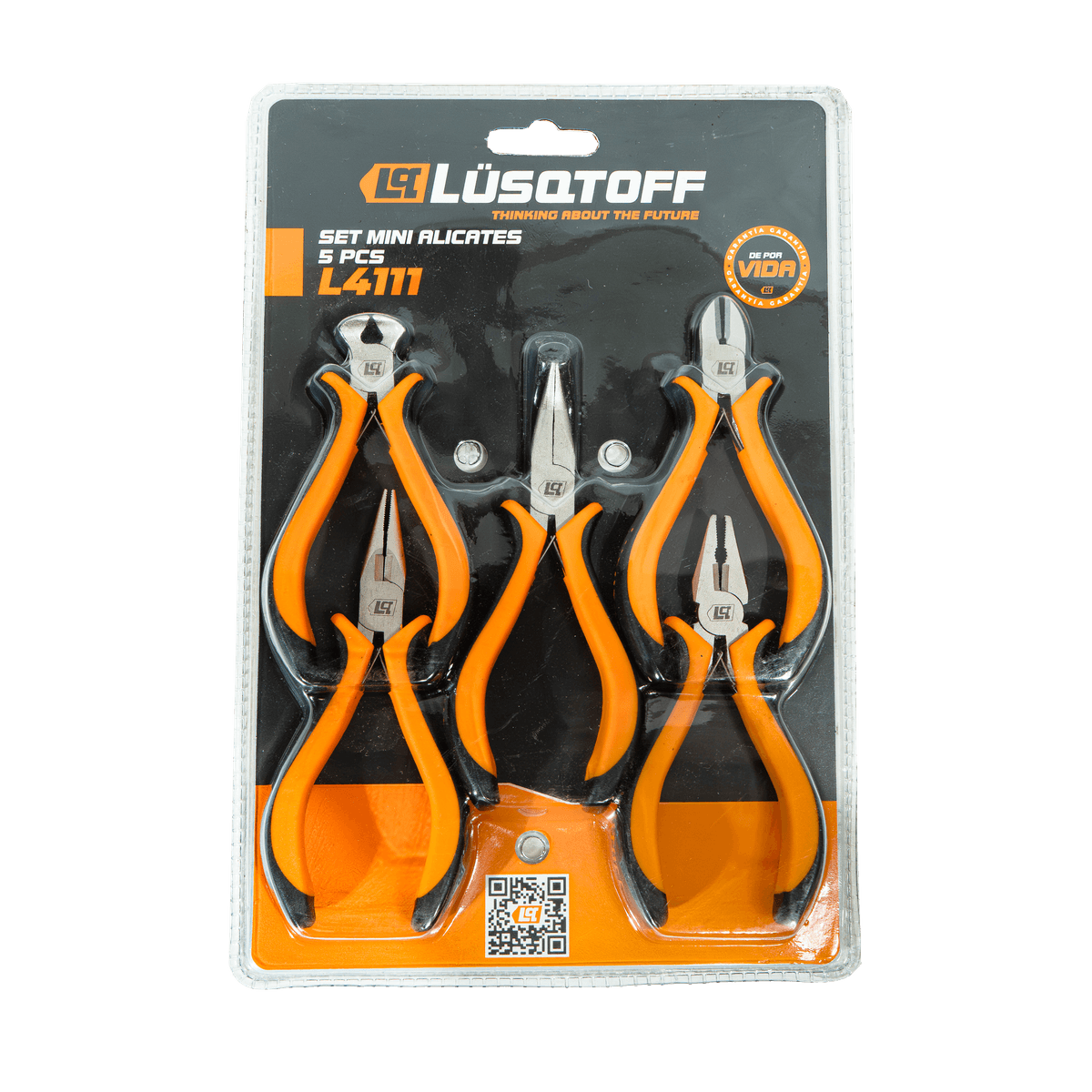 Set Mini Alicates 5 Piezas L4111 - Lüsqtoff