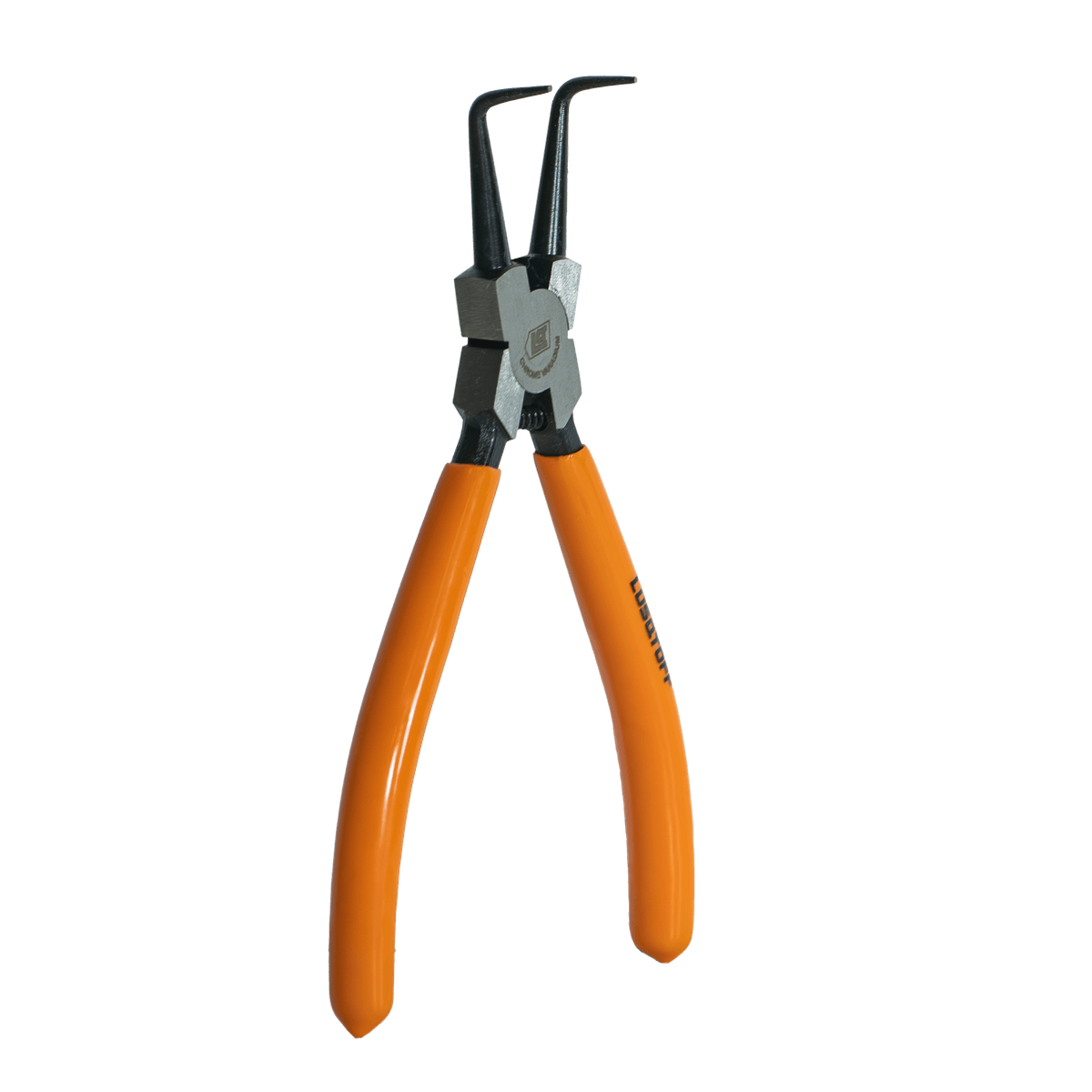 Pinza Seeger Cerrar Punta Curva 7" 180mm Cromo Vanadio L4282 - Lusqtoff