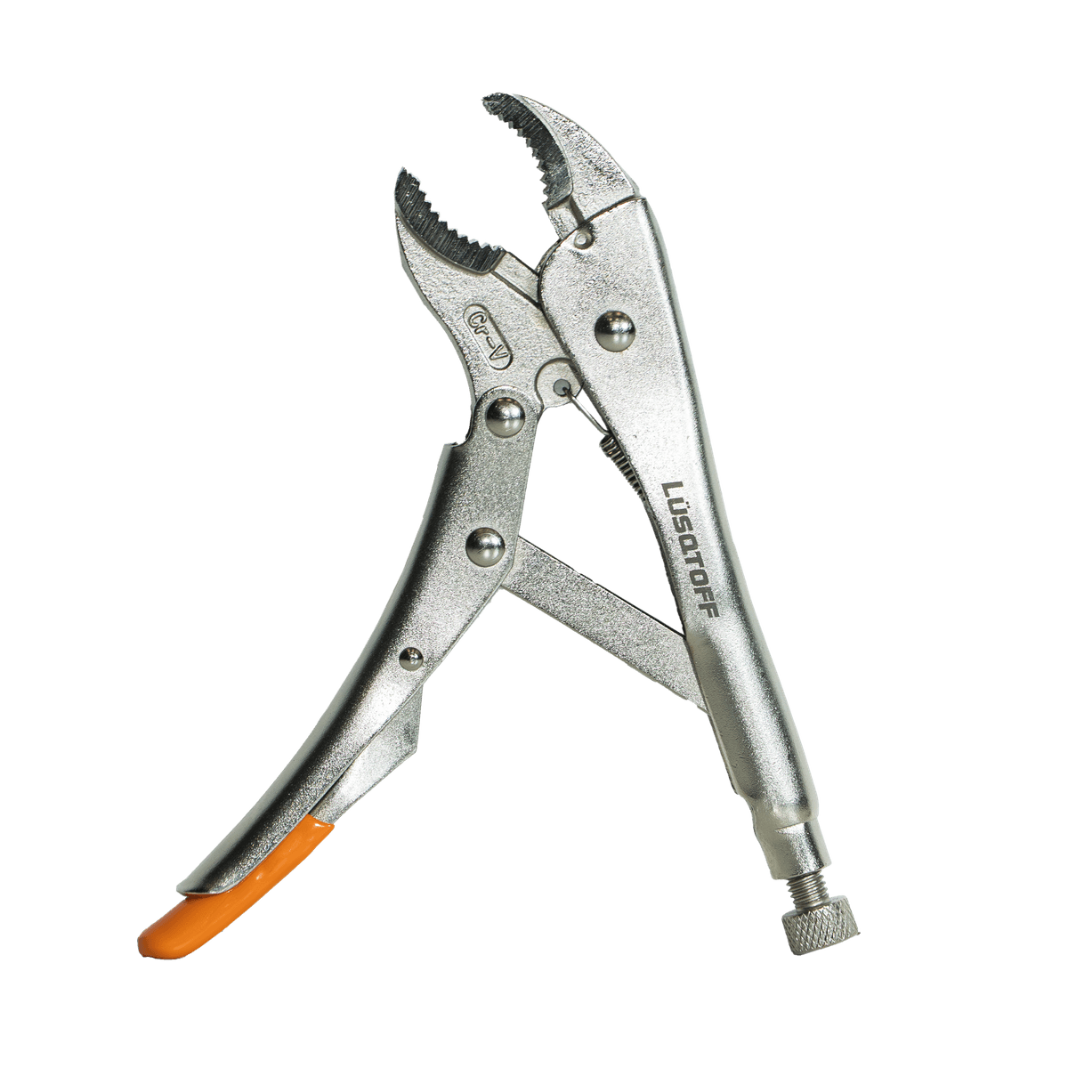 Pinza De Presión Mordaza Curva PRO 7" 180mm L4304 - Lusqtoff