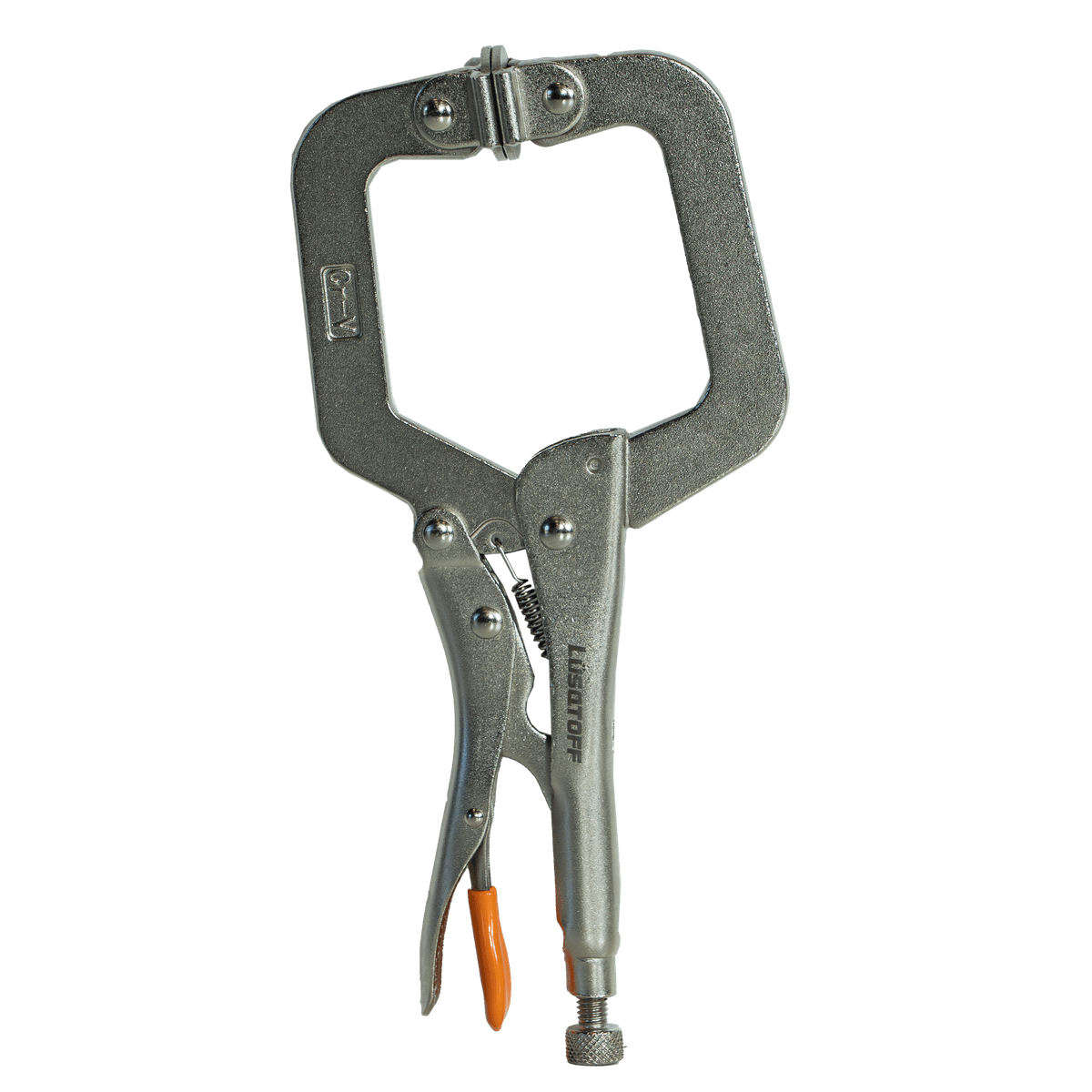 Pinza Presión Tipo C 9" 230mm Mordazas Autoajustables Cromo Vanadio L4316 - Lusqtoff