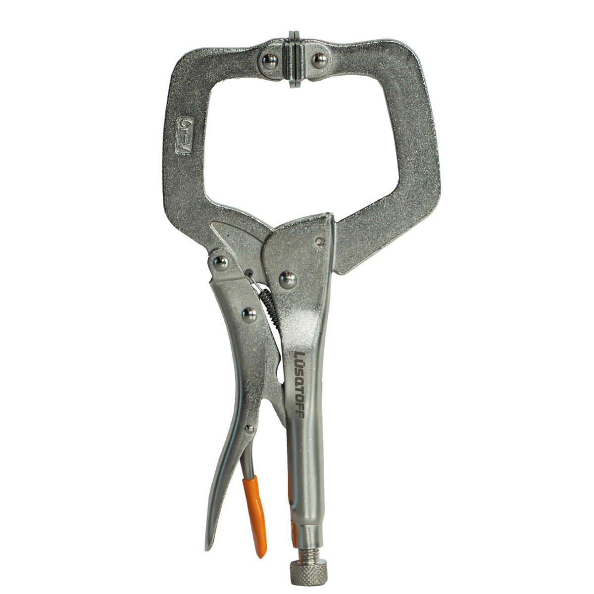 Pinza Presión Tipo C 11" 280mm Mordazas Autoajustables Cromo Vanadio L4318 - Lusqtoff