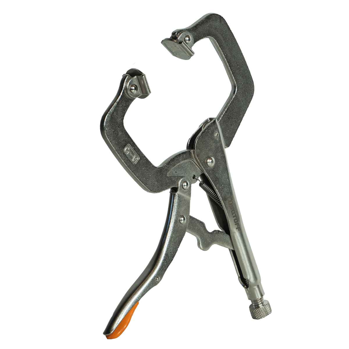 Pinza Presión Tipo C 11" 280mm Mordazas Autoajustables Cromo Vanadio L4318 - Lusqtoff