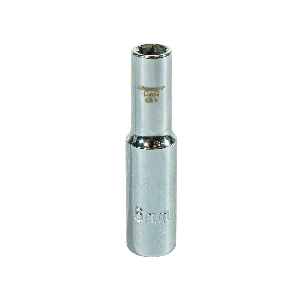 Bocallave Hexagonal Largo 6mm Encastre 1/4" L5026 - Lusqtoff