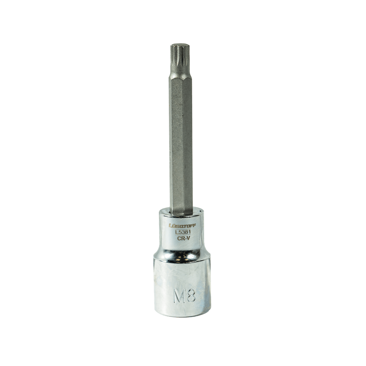 Bocallave Punta Multiestría M8 Encastre 1/2" L5381 - Lusqtoff