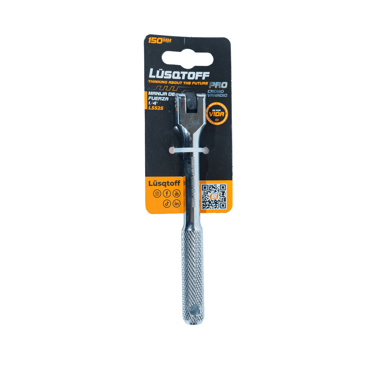 Manija de Fuerza Articulada 150mm Encastre 1/4" L5525 - Lusqtoff