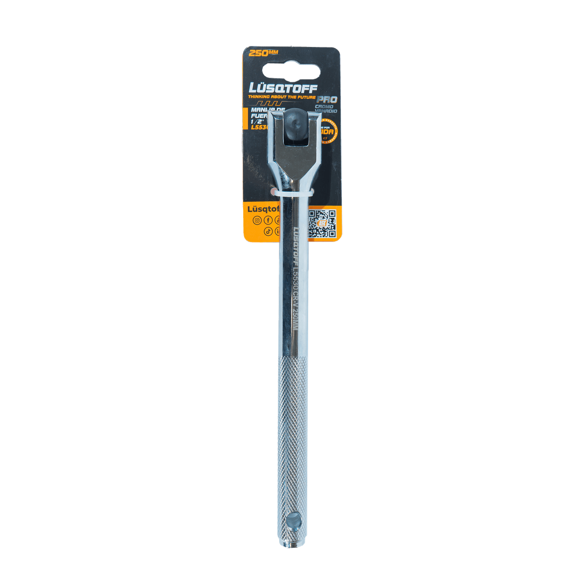 Manija de Fuerza Articulada 250mm Encastre 1/2" L5530 - Lusqtoff