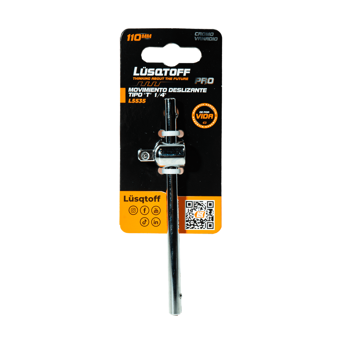 Movimiento Deslizante en T 110mm Encastre 1/4" L5535 - Lusqtoff
