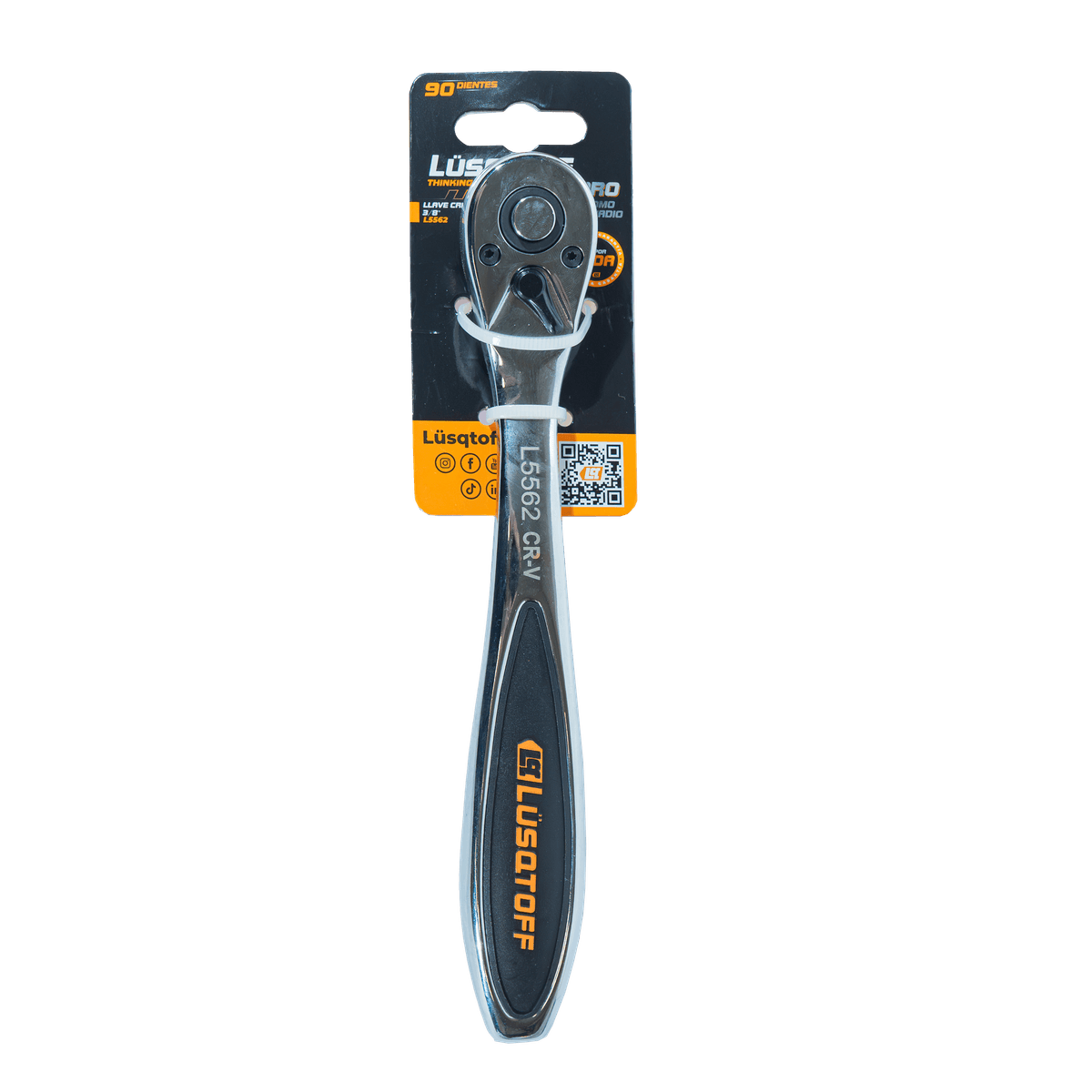 Llave Crique 90 Dientes Encastre 3/8" L5562 - Lusqtoff