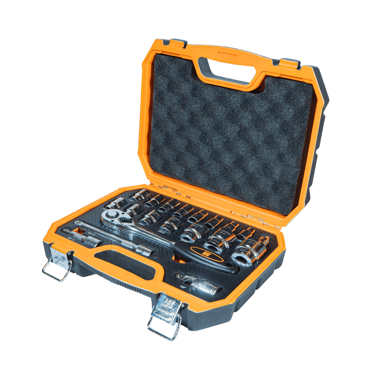 Set Tubos Bocallaves Herramientas 1/2" 10-32mm Maletín 20 Piezas L5721 - Lusqtoff