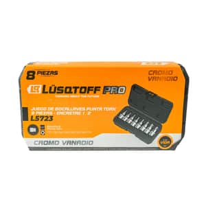 Set Tubos Bocallaves Punta Torx 1/2" T27-T70 Maletín 8 Piezas L5723 - Lusqtoff