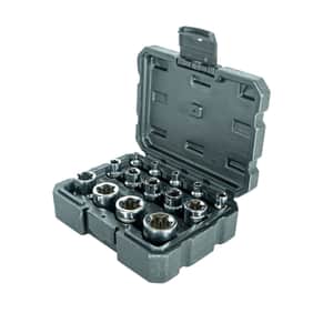 Set Tubos Bocallaves Torx 1/4" 3/8" 1/2" E4-E24 Estuche 14 Piezas L5731 - Lusqtoff