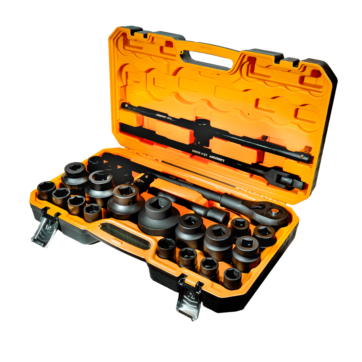 Juego de Bocallaves y Accesorios 26 Piezas Encastre 3/4-1 L5734 - Lusqtoff