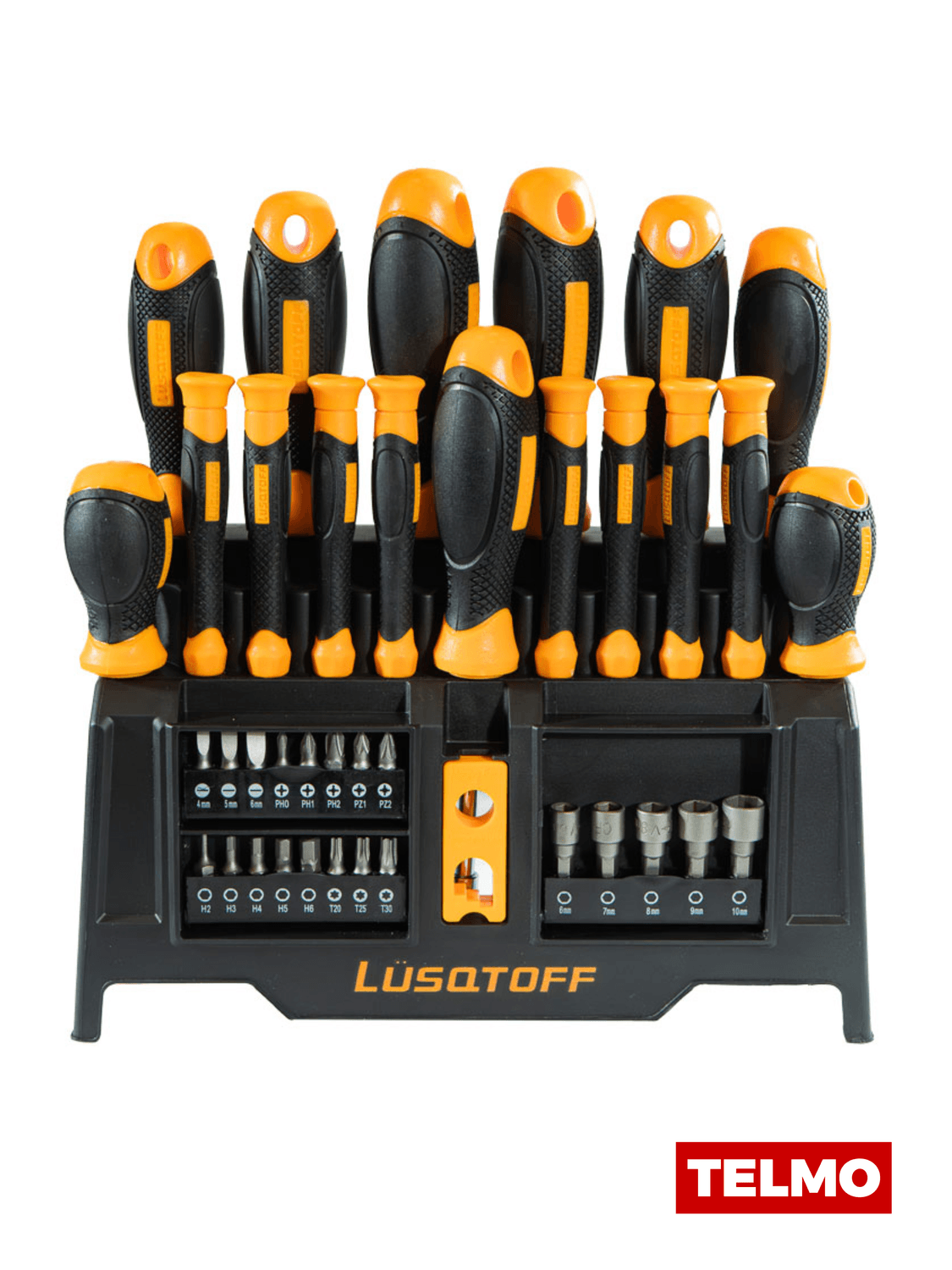 Set Destornilladores Precisión Puntas Bocallaves Magnetizador 39 Piezas L6026 - Lusqtoff, foto real