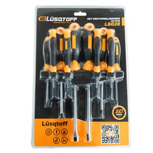Set Destornilladores Planos Phillips Magnéticos Base 10 Piezas L6028 - Lusqtoff
