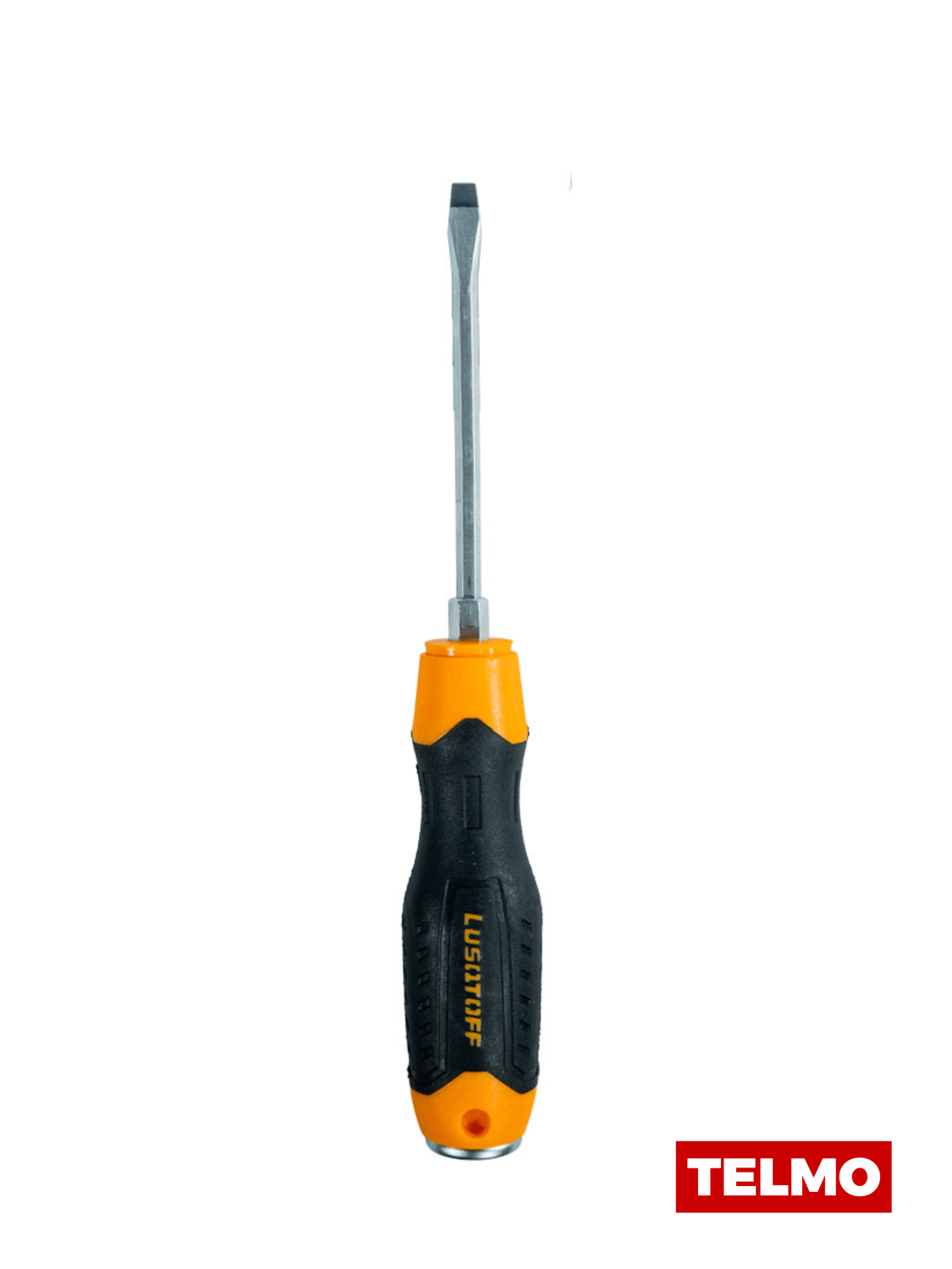 Destornillador Plano Pasante Imantado 5x100mm Cuerpo Hexagonal L6530 - Lusqtoff, foto real