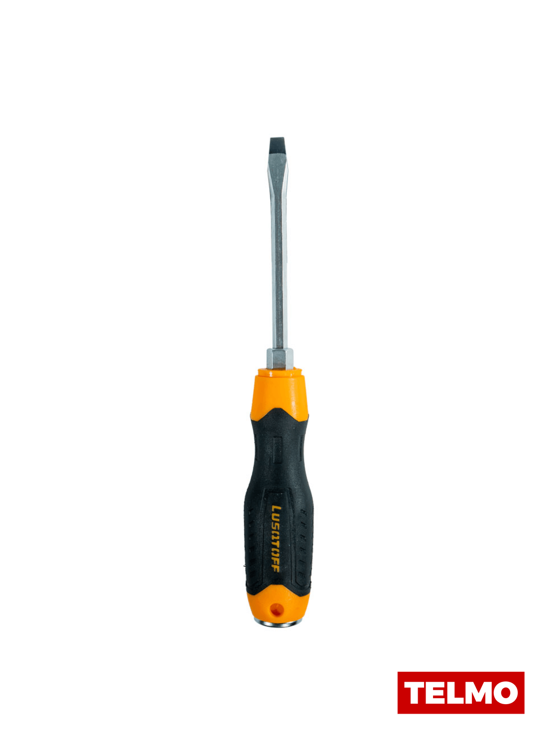 Destornillador Plano Pasante Imantado 6x100mm Cuerpo Hexagonal L6536 - Lusqtoff, foto real