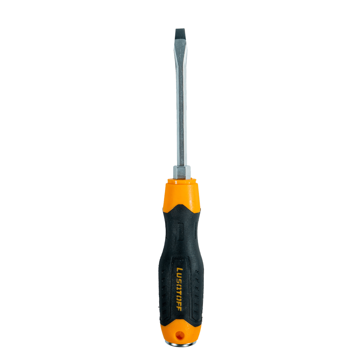 Destornillador Plano Pasante Imantado 6x100mm Cuerpo Hexagonal L6536 - Lusqtoff
