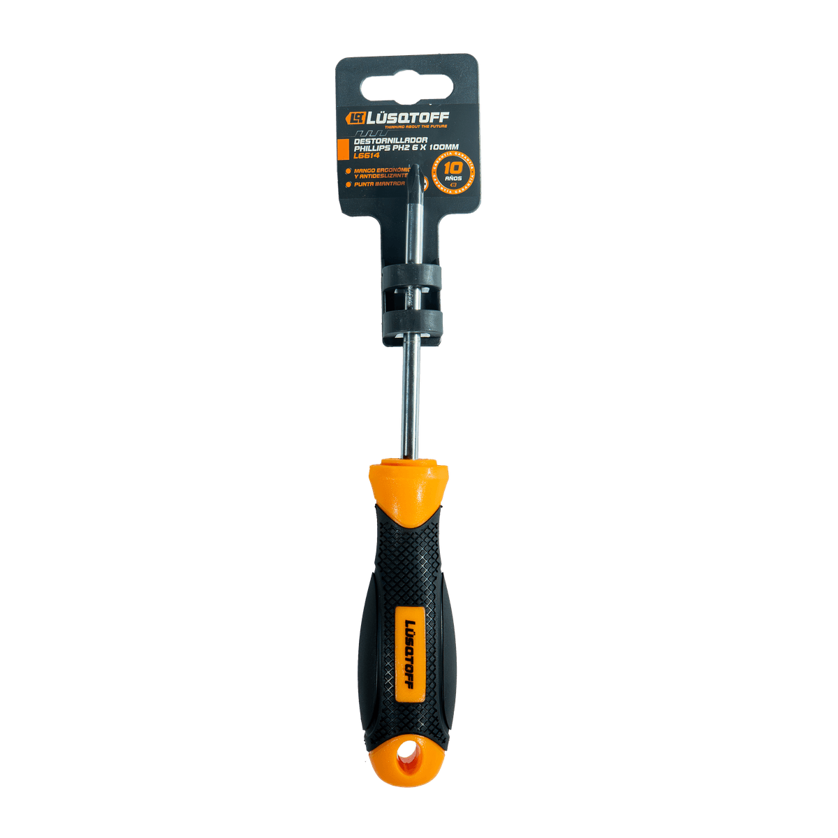Destornillador Phillips Imantado 6x100mm L6614 - Lusqtoff