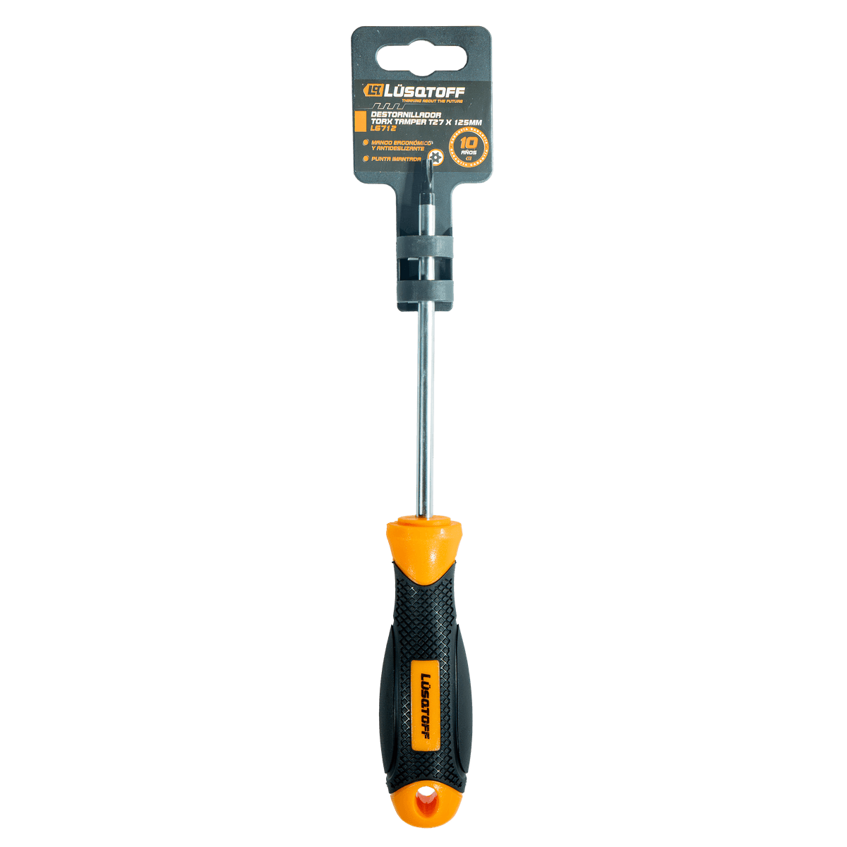 Destornillador Torx Tamper T27 125mm Imantado Cromo Vanadio L6712 - Lusqtoff