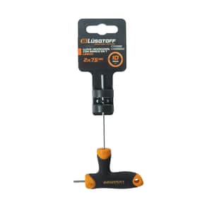 Llave Hexagonal Allen Mango T 2x75mm Cromo Vanadio L6802 - Lusqtoff
