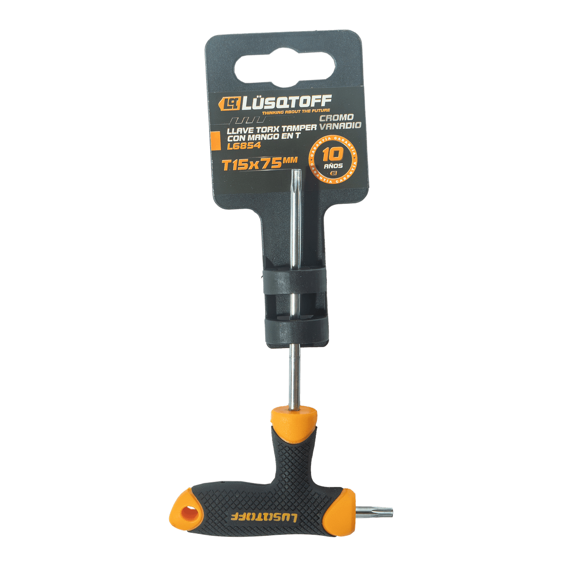 Llave Torx Tamper Mango T T15 75mm Cromo Vanadio L6854 - Lusqtoff