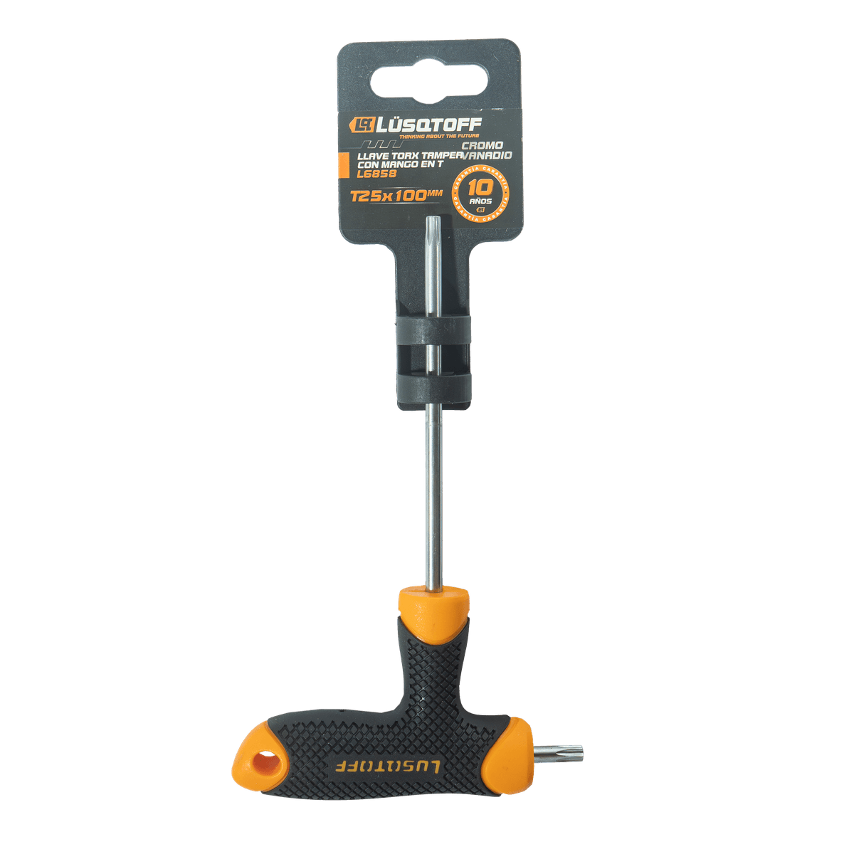 Llave Torx Tamper Mango T T25 100mm Cromo Vanadio L6858 - Lusqtoff