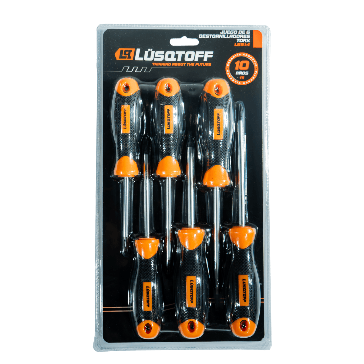 Juego Destornilladores Torx Imantados T10 T15 T20 T25 T27 T30 6 Piezas L6914 - Lusqtoff