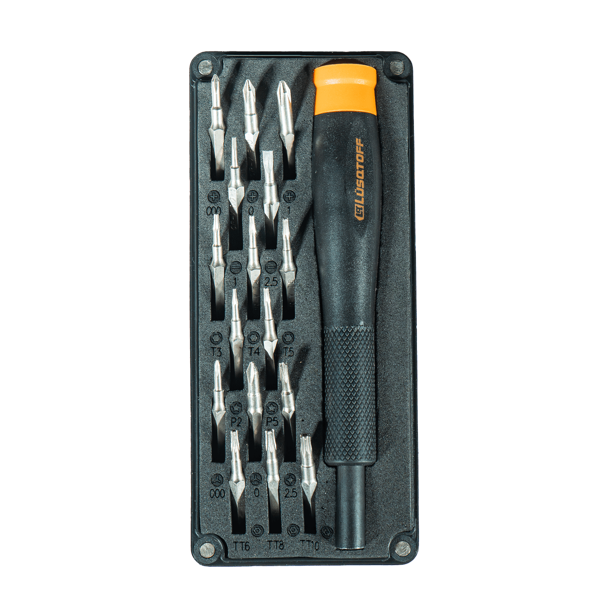 Destornillador Precisión Pentalobe Tri-Wing Torx Seguridad Imantado 17 Piezas L6929 - Lusqtoff