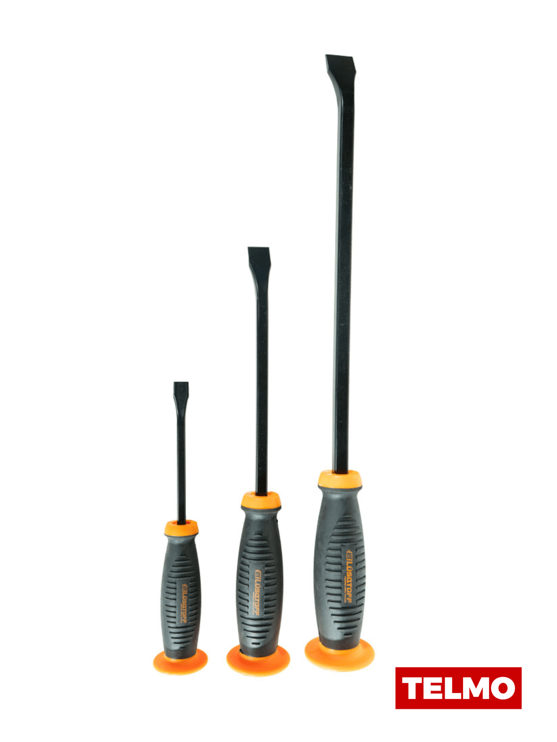Set Destornilladores Palanca Desarme 200mm 300mm 430mm 3 Piezas L6990 - Lusqtoff, foto real