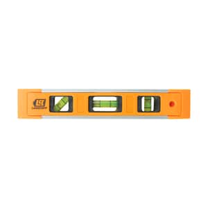 Nivel Torpedo 230mm 9" 3 Burbujas 0° 45° 90° Base Magnética L7030 - Lusqtoff