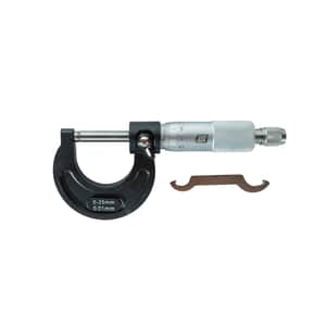 Micrómetro Exterior 0-25mm Lectura 0,01mm + Estuche + Llave Ajuste L7040 - Lusqtoff
