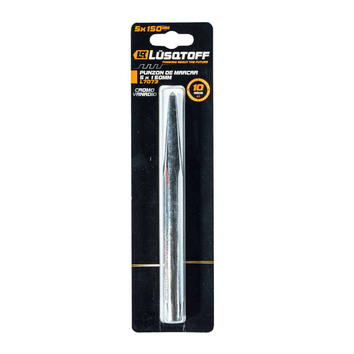 Punzón Marcar 5x150mm Cromo Vanadio Cuerpo Hexagonal L7073 - Lusqtoff