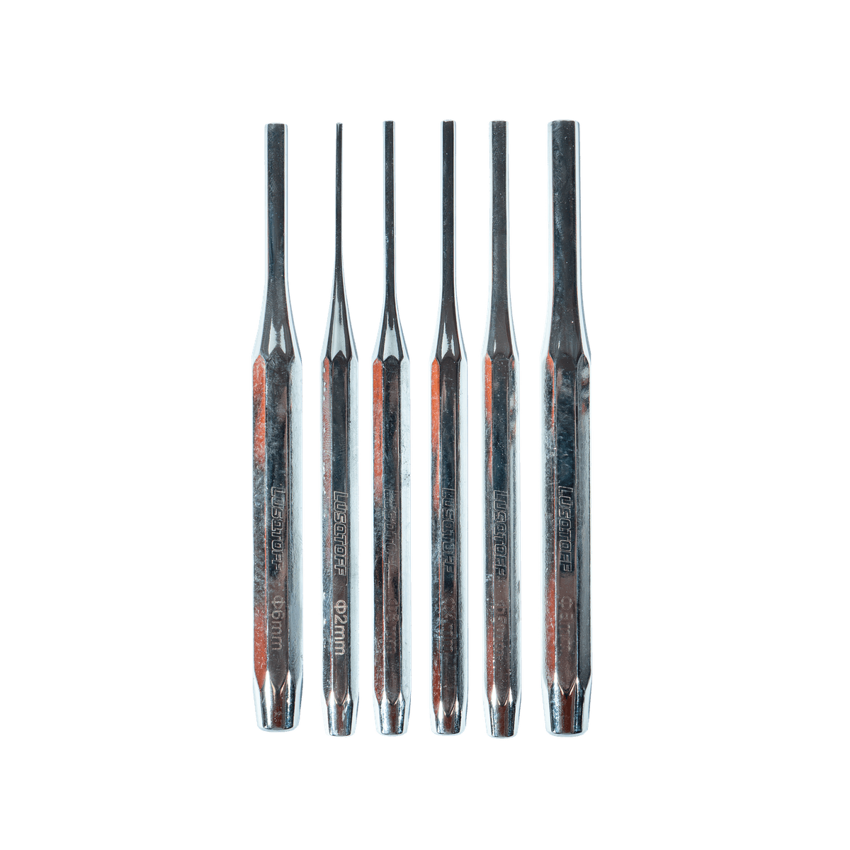 Juego Punzones Saca Espiga 2 3 4 5 6 8mm x 150mm 6 Piezas L7083 - Lusqtoff