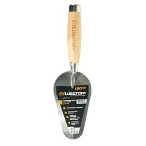 Cuchara Albañil Tipo Roma 7" 180mm Acero Carbono Forjado Mango Madera L7104 - Lusqtoff