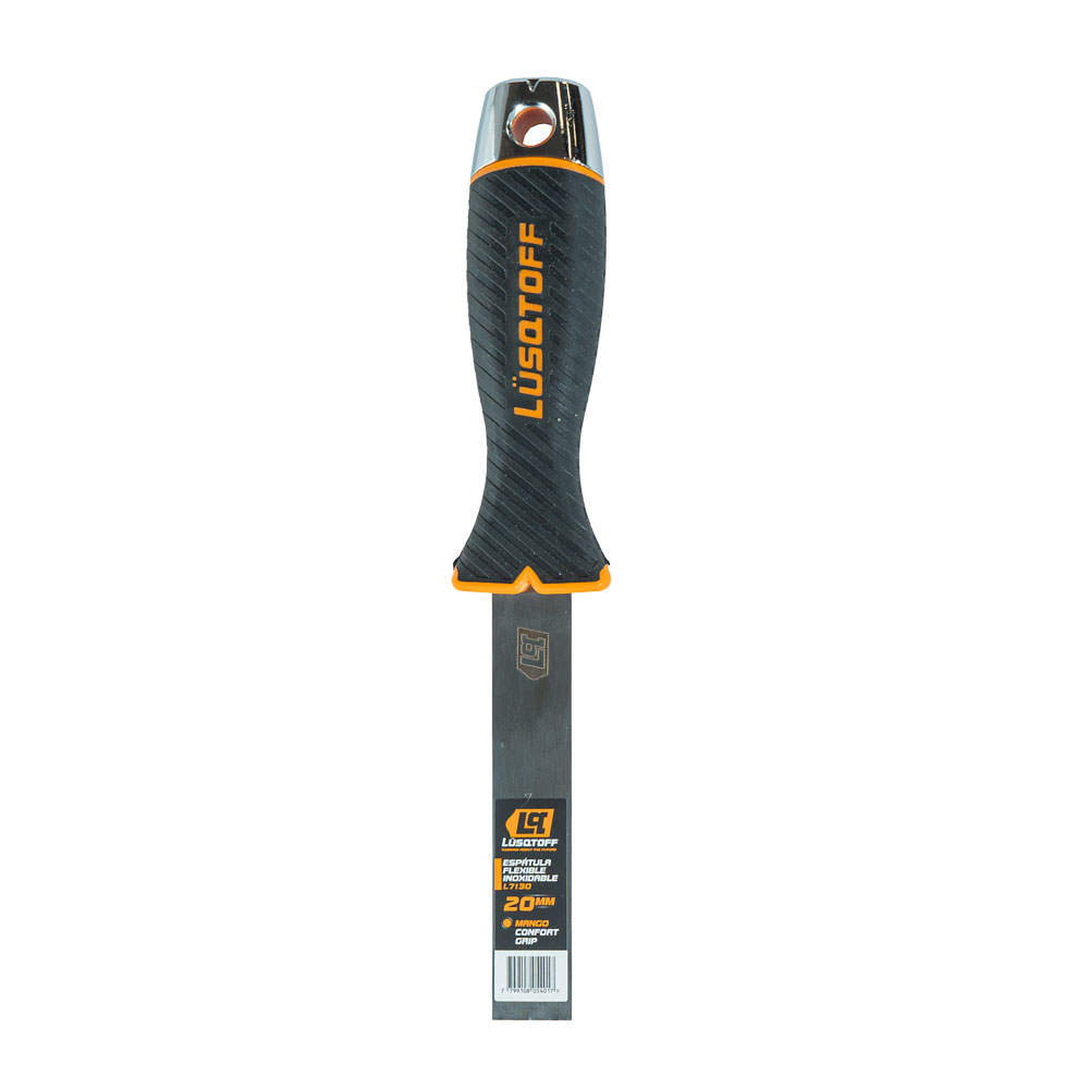 Espátula Flexible 20mm Acero Inoxidable Casquillo Metálico L7130 - Lusqtoff