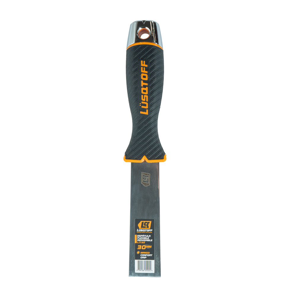 Espátula Flexible 30mm Acero Inoxidable Casquillo Metálico L7132 - Lusqtoff