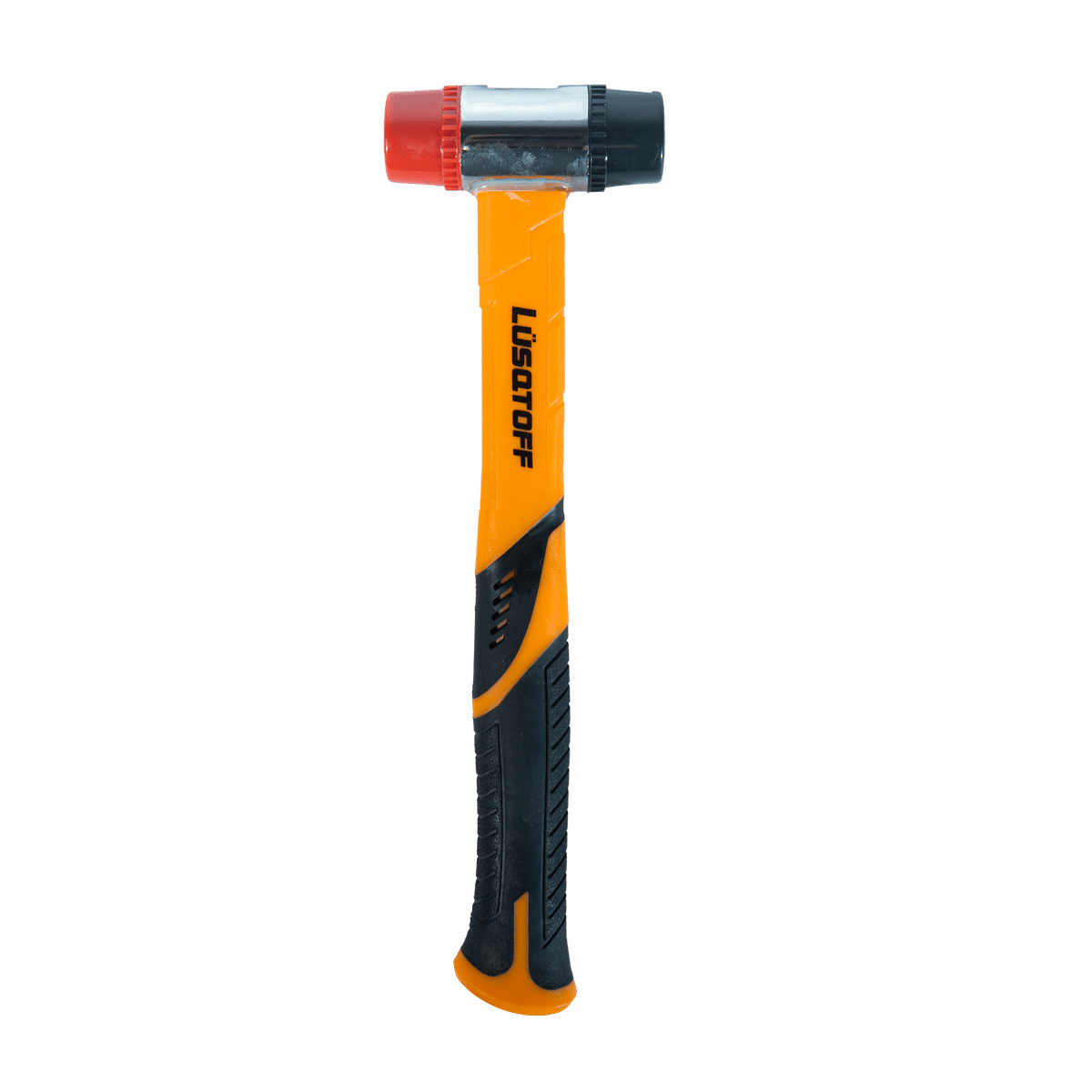 Martillo PVC Maza 30mm Cabeza Acero Extremos PVC Mango Fibra Vidrio L7550 - Lusqtoff