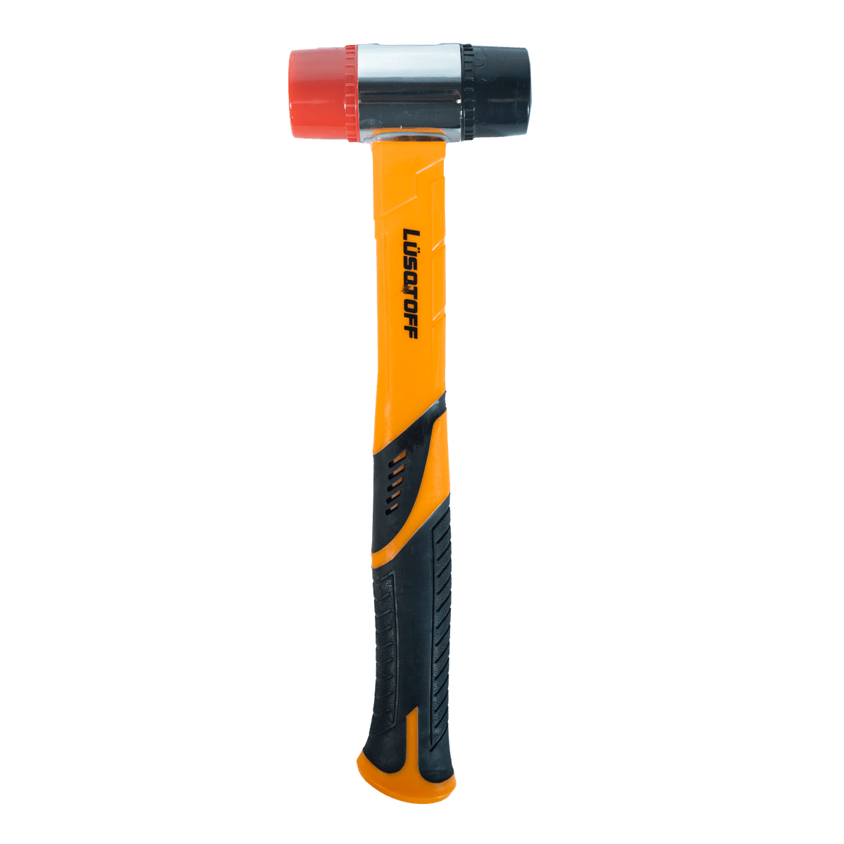 Martillo PVC Maza 40mm Cabeza Acero Extremos PVC Mango Fibra Vidrio L7552 - Lusqtoff