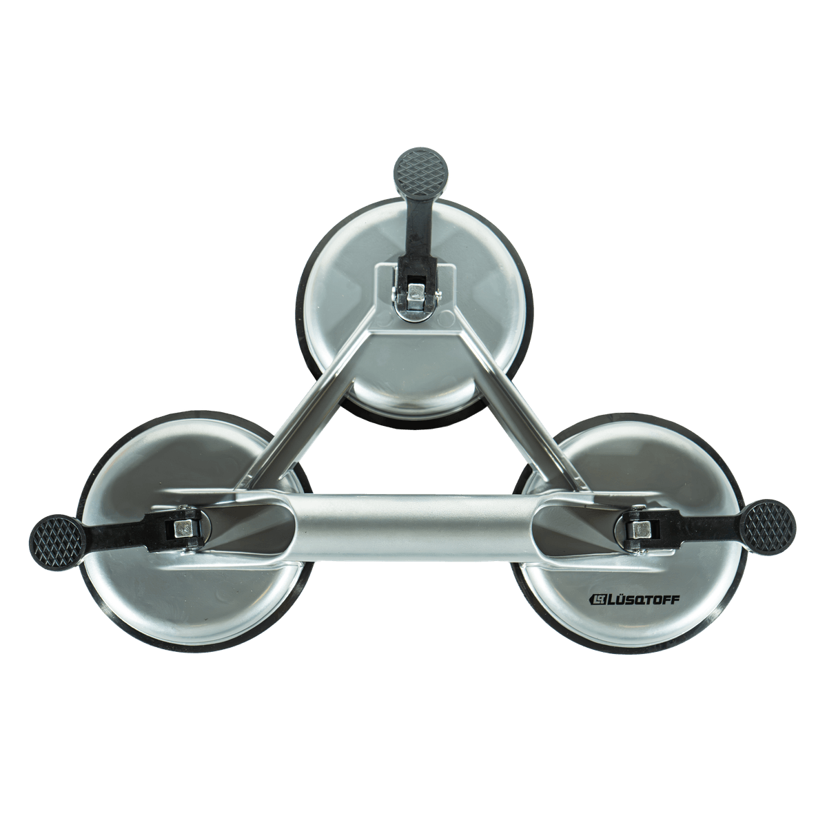 Ventosa Triple Aluminio Vidrio Porcelanato 120Kg 120mm L7604 - Lusqtoff