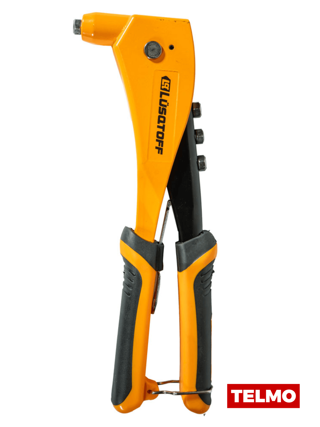 Remachadora Manual Mango Ajustable Boquillas 2,4 3,2 4 4,8mm L7703 - Lusqtoff, foto real