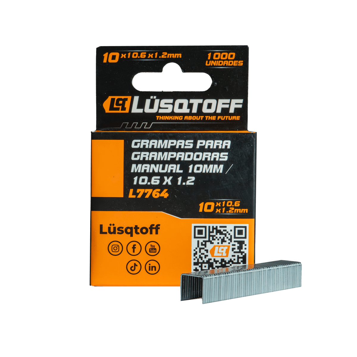Grampas Grampadora Manual 10mm 10.6x1.2mm L7764 - Lusqtoff