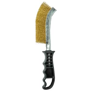 Cepillo Curvo Alambre Acero Inoxidable Bronceado 250mm 10" L7804 - Lusqtoff