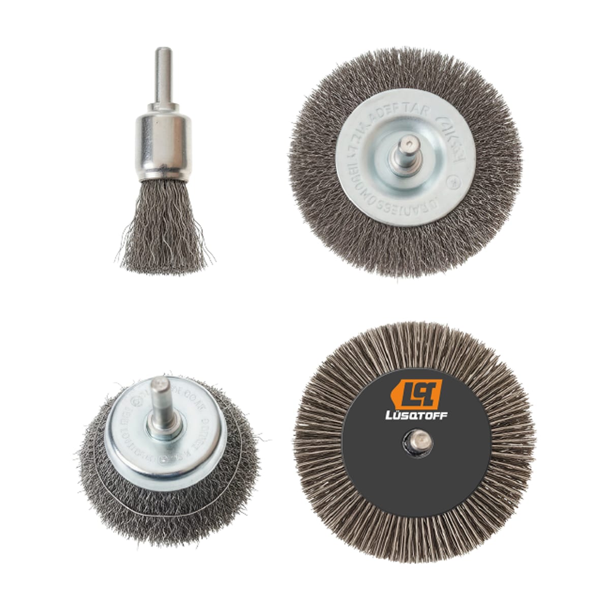 Cepillos De Acero Para Taladro Set 4 Piezas L8016 - Lusqtoff