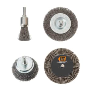 Cepillos De Acero Para Taladro Set 4 Piezas L8016 - Lusqtoff