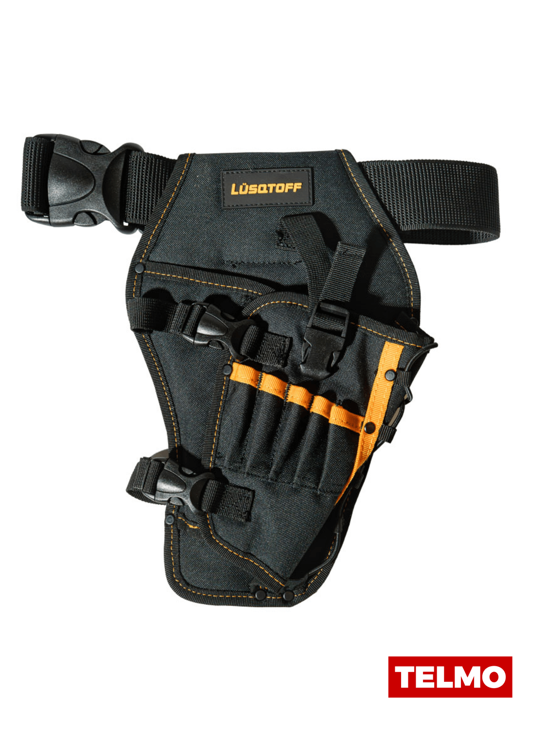 Cartuchera Porta Taladro Cinturón Ajustable Carga 2kg 6 Compartimientos L8034 - Lusqtoff, foto real