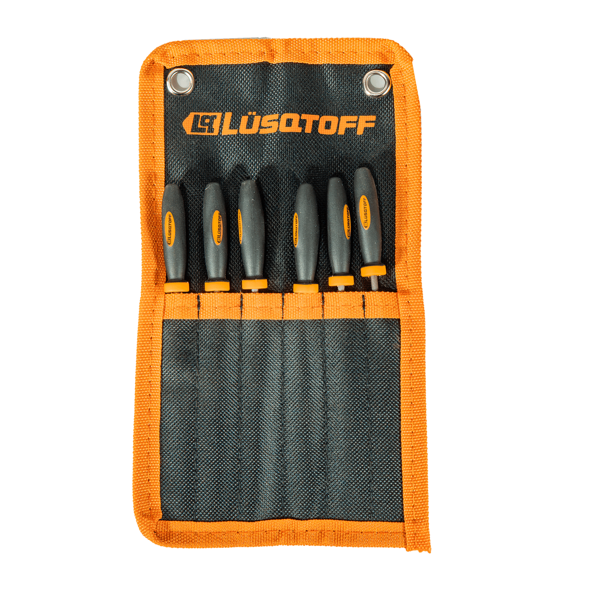 Set Limas Matricero Aguja 3mm 140mm + Estuche 6 Piezas L8350 - Lusqtoff