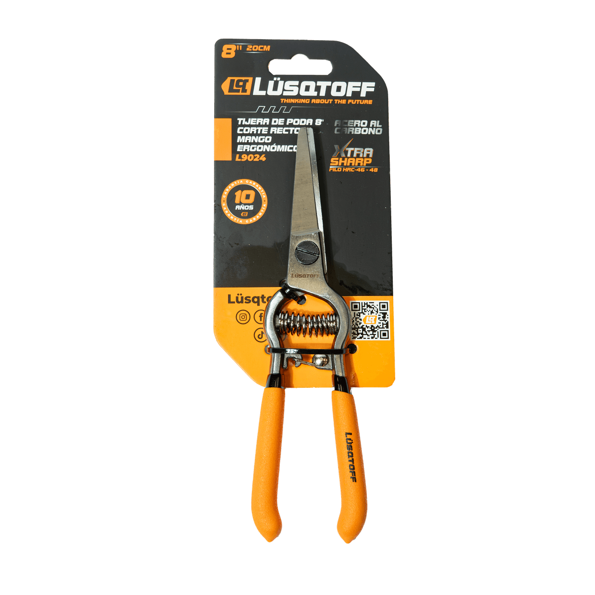 Tijera De Poda Corte Recto 8" L9024 - Lusqtoff
